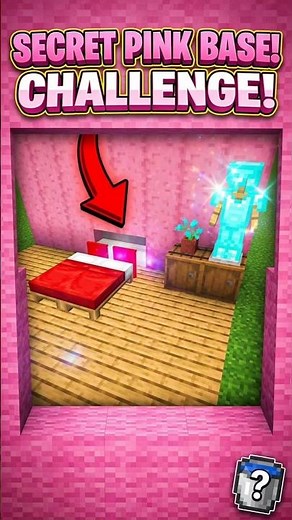 How to Build a Secret Base in Minecraft Bedrock Edition 🔥🛋️#shorts #build #minecraft