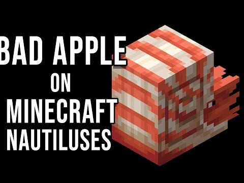Bad Apple on Nautiluses (Minecraft)