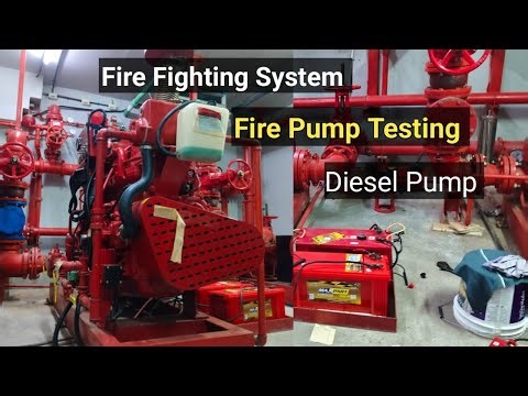 Fire Pump Battery Replace /how testing fire pump