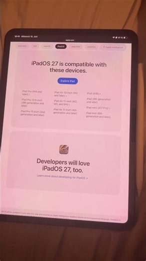 🚨 iPadOS 27: Fliegt dein iPad raus?! 🍏