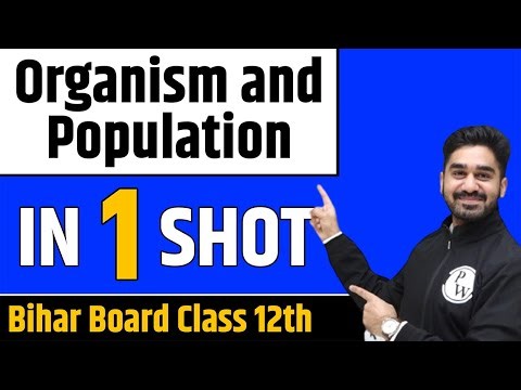 ORGANISM AND POPULATION in One Shot || BSEB Class 12th
