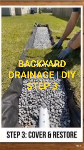STOP BACKYARD FLOODING | DIY DRAIN GUIDE #shorts