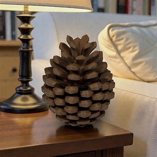 3D Printed Pine Cone Coasters - Rustic Cabin Decor, Set of 6 Coasters - Etsy
