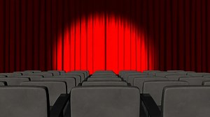 3d Curtains opening | Premium Stock Video Footage