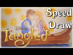 Tangled - I See The Lights - Fan Art - Speed Draw