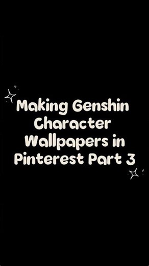 Part 3 Amber - Making Genshin character wallpapers in Pinterest