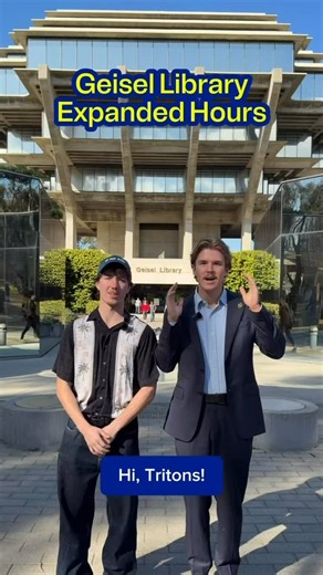 Associated Students of UC San Diego | Late-night study sessions are making a comeback 📚🌙 Geisel Library will be open 24 hours a day, 5 days a week on Floor 2 East starting... | Instagram