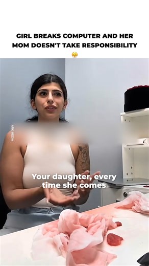 A worker exploded in the middle of the office after the client's daughter spilled liquid on her computer 😱 | Super Mommy