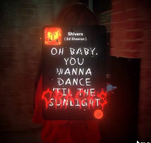 Ed Sheeran 'Shivers' Lyrics Edit Music Video