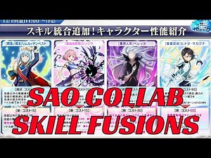 SKILL FUSIONS AND EXU UPGRADES FOR THE SAO COLLAB! (Slime: Isekai Memories)