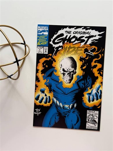 Original Ghost Rider #1 (1992) Johnny Blaze Origin | Texeira - Comic Book Key - Etsy
