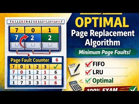 Optimal Page Replacement Algorithm in OS | With Example & Page Fault Calculation