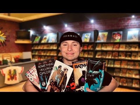 ASMR | Comic Book Store Roleplay (New Mic, Gum Chewing, Whispers)