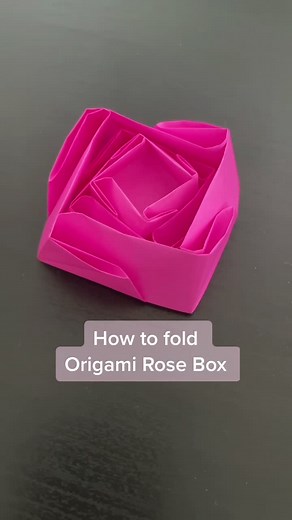 Origami Rose Box Tutorial