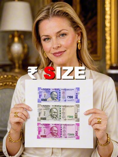 Size of Indian Currency Note 🗿