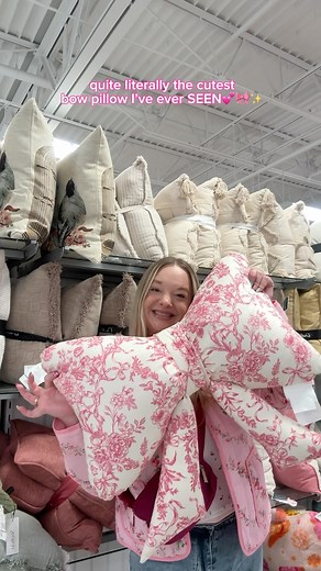4.7K views · 16 reactions | cottage core girlies stop whatever you are doing & go to Marshalls NOW! ✨ . . . . . . .#cottagecore #coquetteaesthetic #coquette #bows #bowpillow #throwpillow #decorativepillow #pink #babygirlsroom #socute #marshalls #marshallsfinds | Keara Melissa | Facebook
