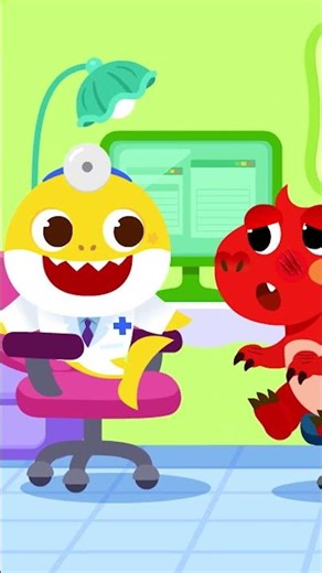 T-Rex got a boo boo #babyshark #shorts