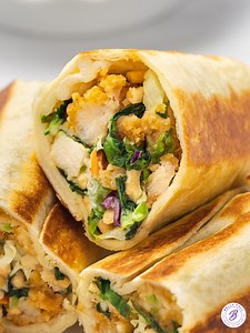 RECIPE: https://bellyfull.net/asian-chicken-salad-wrap/ | Belly Full