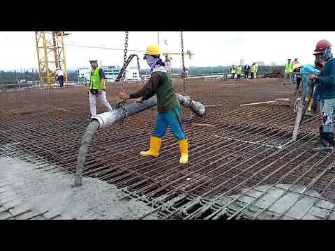 How to Cast Concrete at Top Floor of High Rise Building.
