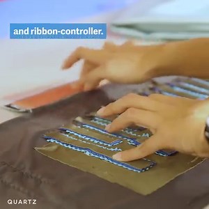 678K views · 2.6K shares | MIT researchers turned a strip of fabric into a high-tech musical instrument. It generates sound in response to pressure, pulling and proximity. | Quartz | Facebook