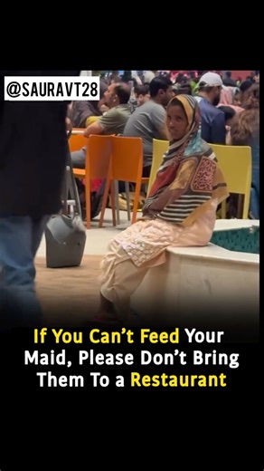 Poor can only smile and think of eating at such expensive place where 1 meal cost month’s ration🥺🥹