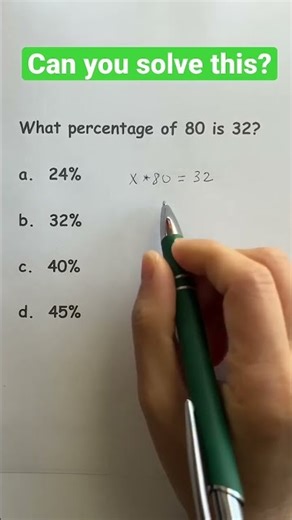 How To Solve Math Percentage Word Problem?