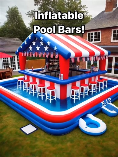 Inflatable pool bars might be the greatest idea ever! 👏