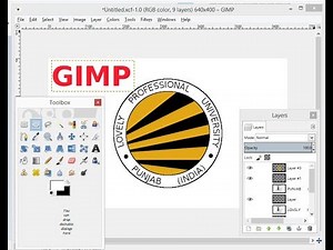 GIMP Tutorial-Design LPU logo