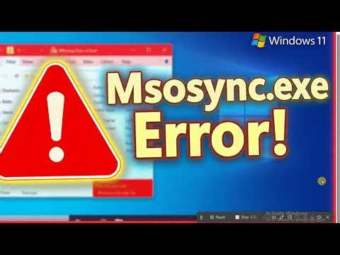 How to Fix Msosync exe Error on Windows 11