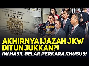 LIVE! AKHIRNYA IJAZAH JKW DITUNJUKKAN?! INI HASIL GELAR PERKARA KHUSUS!