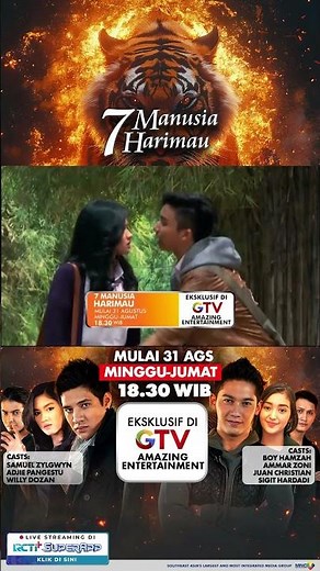 Di balik kekuatan, ada perasaan yang tak terbendung. Saksikan 7 Manusia Harimau hanya di GTV!