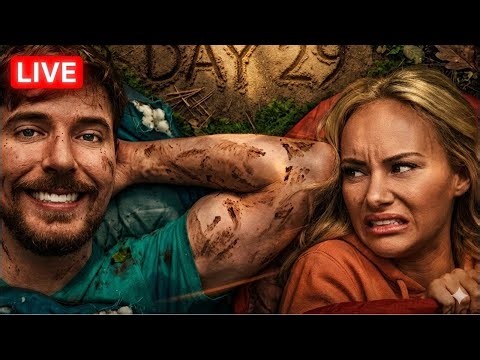 Mr Beast 29 Day Challenge LIVE – Can I Survive 29 Days? 😱 #MrBeast #Live