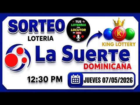 🔥 Lotería La Suerte Dominicana & King Lottery HOY 12:30 PM 🔴 En Vivo | Jueves 7 de Mayo 2026