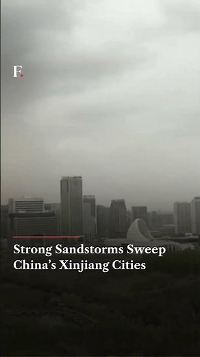 China Sandstorm CHAOS | Xinjiang Hit by Massive Dust Storm | Firstpost