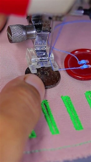 sewing button process manually #sewing #button