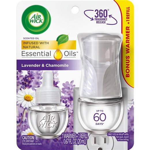 Reviews for Air Wick 0.67 oz. Lavender and Chamomile Automatic Air Freshener Oil Plug-In Starter Kit | Pg 4 - The Home Depot