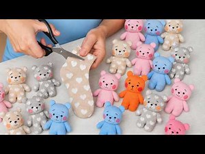 Handmade Sock Teddy Bears 🧸 No Sewing Machine Needed / Super Easy & Quick