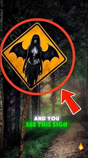 if you see this sign in the woods run! #folklore #scary