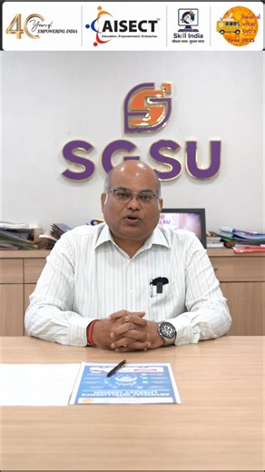 17 reactions | Dr. Sitesh Sinha, Registrar of Scope Global Skills University, presents AISECT’s AI Literacy Mission!  Empowering 10 million youth through AI workshops, with a specially designed AI bus reaching villages and cities to spread AI knowledge. #AILiteracy #YouthEmpowerment #SkillIndia #AIForAll #FutureReady #DigitalIndia | AISECT | Facebook