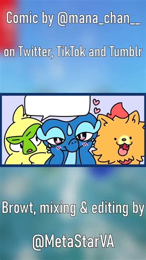New comic dub with the gen 10 starters and a certain emotional reptile...Thanks to @mana_chan__ for permission to dub her comic and to @gracenmaverick for voicing Gecqua!pokemon winds and waves browt pombon sobble 30th anniversary comic dub voice actors voiceover nintendo