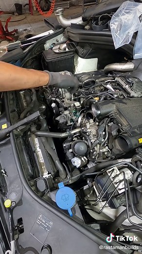 Water Pump Replacement GL450 and turbo coolant lines #automotivetechnician