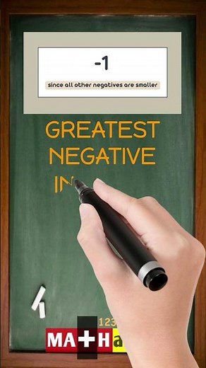 What is the Greatest Negative Integer in Math? | Math Dictionary | MATHalino123