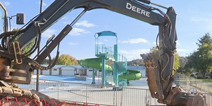 Taking a look at Southwood Park Pool construction site progress