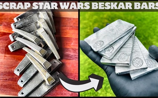 [bigstackd casting] 从废金属手柄上散装beskar杆 - 垃圾到宝藏 - 金属mel mel