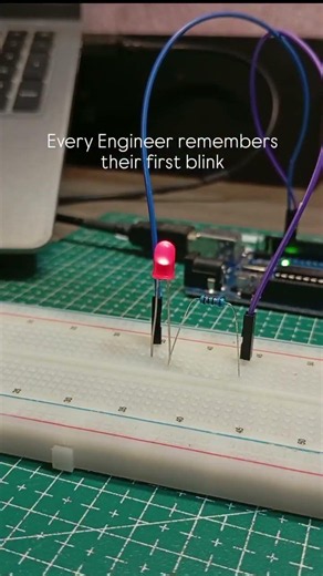 Every Electronic Engineer Remembers Their First Blink 🔴⚡ #embeddedsystems