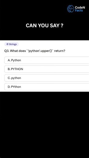 Test Your Python Skills in 6 Seconds !! #shorts #ytshorts #coding #python #ai #yt