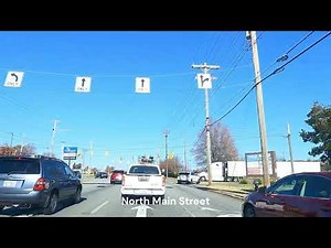 High Point, North Carolina Driving 4K Main Street Tour | Downtown
