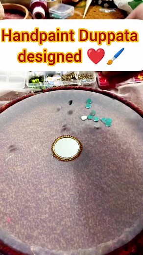 9.1K views · 18 reactions | Handpaint Duppata design ❤️️ Video collocated #fbviral #fpy #handpainted #reelsvideoシ #viralreelschallenge #folowers #videoviralシ | Fahima Afrus Bithi | Facebook