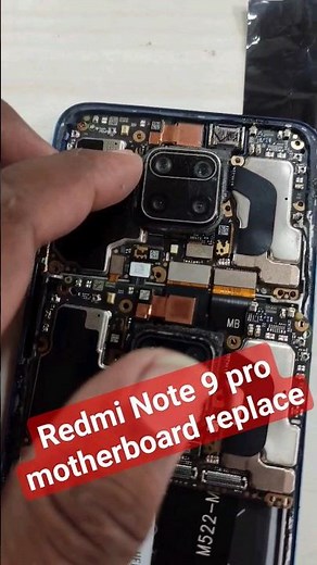How to replace Motherboard for redmi note 9 pro max #motherbord #viral #ytshorts #mobile #shorts