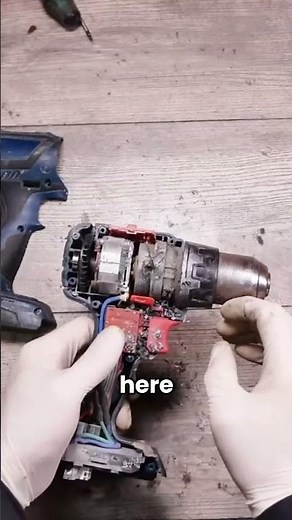 Not working Bosch 18V drill repair switch problem